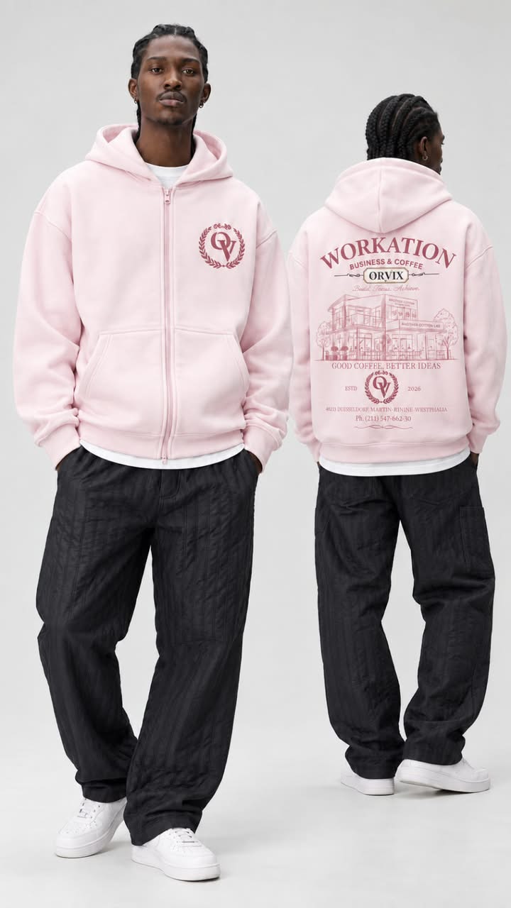Capuche zipper imprimé